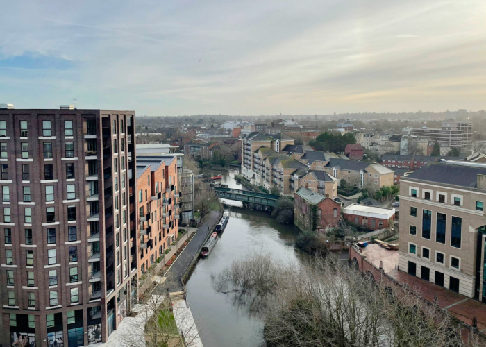 River view from apartment